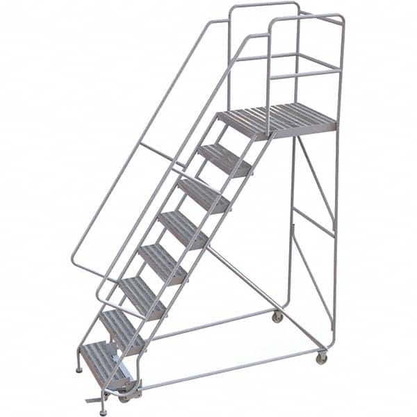 TRI-ARC - Rolling & Wall Mounted Ladders & Platforms Type: Rolling Warehouse Ladder Style: Rolling Safety Ladder - Americas Industrial Supply