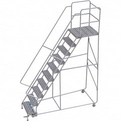 TRI-ARC - Rolling & Wall Mounted Ladders & Platforms Type: Rolling Warehouse Ladder Style: Rolling Safety Ladder - Americas Industrial Supply