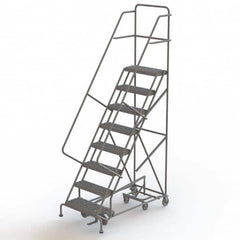 TRI-ARC - Rolling & Wall Mounted Ladders & Platforms Type: All-Directional Ladder Style: Forward Descent 50 Degree Incline - Americas Industrial Supply