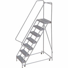 TRI-ARC - Rolling & Wall Mounted Ladders & Platforms Type: Rolling Warehouse Ladder Style: Rolling Safety Ladder - Americas Industrial Supply