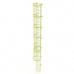 TRI-ARC - Rolling & Wall Mounted Ladders & Platforms Type: Fixed Ladder Style: Safety Cage - Americas Industrial Supply