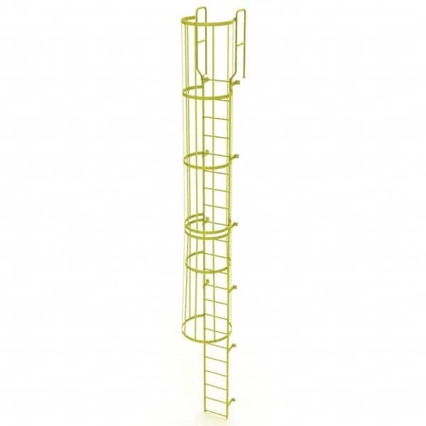 TRI-ARC - Rolling & Wall Mounted Ladders & Platforms Type: Fixed Ladder Style: Safety Cage - Americas Industrial Supply