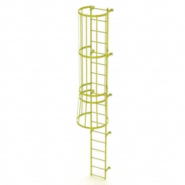 TRI-ARC - Rolling & Wall Mounted Ladders & Platforms Type: Fixed Ladder Style: Safety Cage - Americas Industrial Supply