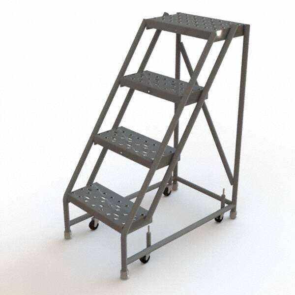 TRI-ARC - Rolling & Wall Mounted Ladders & Platforms Type: Rolling Warehouse Ladder Style: Rolling Platform Ladder - Americas Industrial Supply