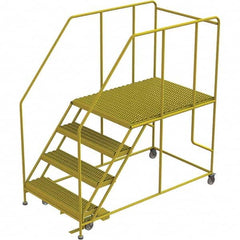 TRI-ARC - Rolling & Wall Mounted Ladders & Platforms Type: Rolling Work Platform Style: Steel Work Platform - Americas Industrial Supply