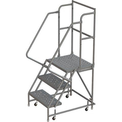 TRI-ARC - Rolling & Wall Mounted Ladders & Platforms Type: Rolling Warehouse Ladder Style: Rolling Platform Ladder - Americas Industrial Supply