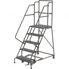 TRI-ARC - Rolling & Wall Mounted Ladders & Platforms Type: Rolling Warehouse Ladder Style: Rolling Platform Ladder - Americas Industrial Supply