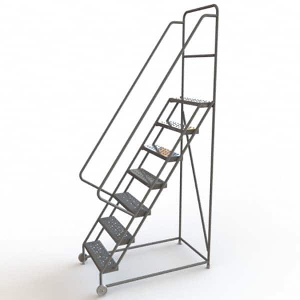 TRI-ARC - Rolling & Wall Mounted Ladders & Platforms Type: TiltNRoll Rolling Ladder Style: Tilt & Roll Safety Ladder - Americas Industrial Supply