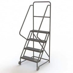 TRI-ARC - Rolling & Wall Mounted Ladders & Platforms Type: TiltNRoll Rolling Ladder Style: Tilt & Roll Safety Ladder - Americas Industrial Supply