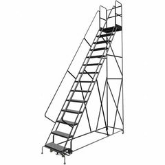 TRI-ARC - Rolling & Wall Mounted Ladders & Platforms Type: Rolling Warehouse Ladder Style: Rolling Platform Ladder - Americas Industrial Supply