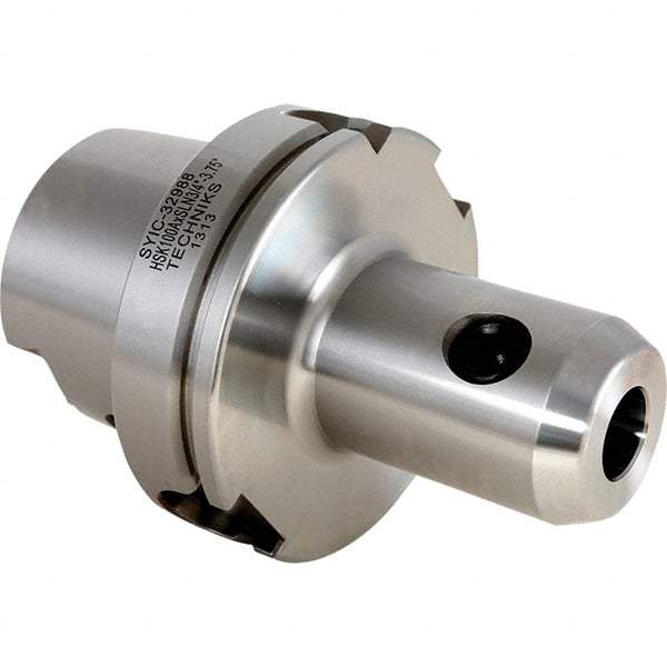 Techniks - HSK100A Taper Shank 5/8 Hole End Mill Holder & Adapter - 1-5/8" Nose Diam, 3-3/4" Projection - Exact Industrial Supply