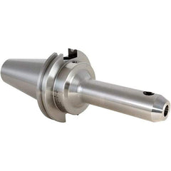 Techniks - CAT50 Taper Shank 1 Hole End Mill Holder & Adapter - 2" Nose Diam, 10" Projection - Exact Industrial Supply
