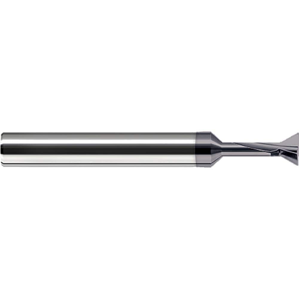 Harvey Tool - 90° 3/16" Cut Diam, 3/64" Cut Width, Solid Carbide Dovetail Cutter - Exact Industrial Supply