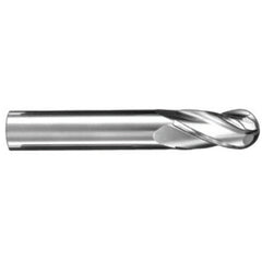 ‎5/8″ Dia. × 5/8″ Shank × 1-1/4″ DOC × 3-1/2″ OAL, Carbide Uncoated, Spiral , 4 Flute, 30° Helix, Flat, Ballnose End Mill