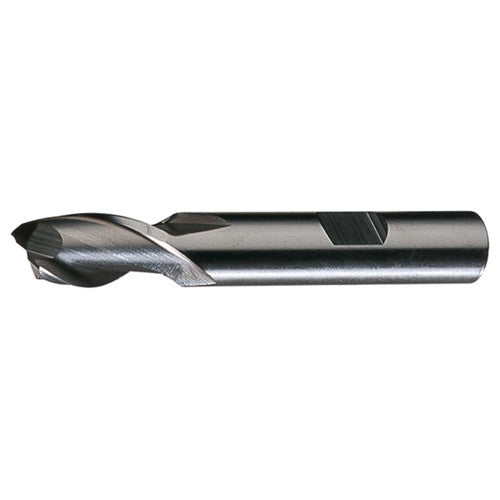 ‎29/64″ × 1/2″ × 13/16″ × 3-1/4″ RHS / RHC HSS HSS Single End 2-Flute Center Cutting End Mill - Bright