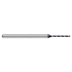 ‎5/64″ Dia. × 1/8″ Shank × 0.413″ Flute Length × 1-1/2″ OAL, 130°, AlTiN, 2xD Flute, Round Solid Carbide Drill - Exact Industrial Supply