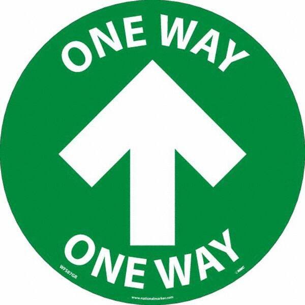 NMC - "One Way" Adhesive-Backed Floor Sign - Americas Industrial Supply