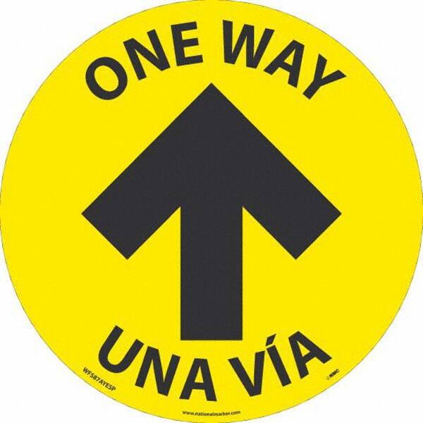 NMC - "One Way" Adhesive-Backed Floor Sign - Americas Industrial Supply