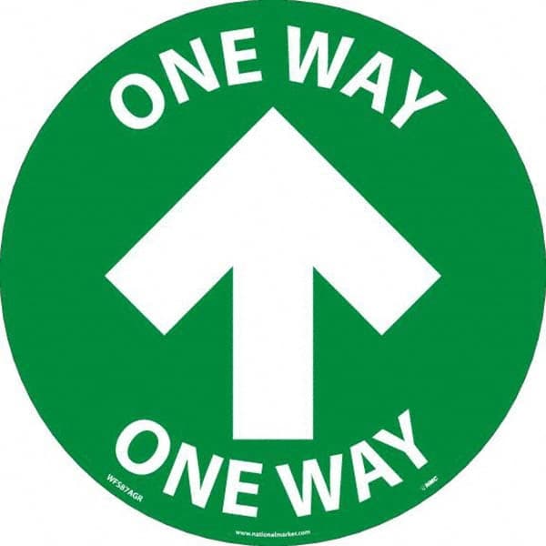 NMC - "One Way" Adhesive-Backed Floor Sign - Americas Industrial Supply