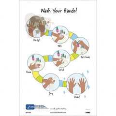 NMC - "Wash Your Hands!", 18" High x 12" Wide, Vinyl Safety Sign - Americas Industrial Supply