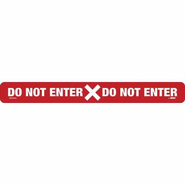 NMC - "Do Not Enter" Adhesive-Backed Floor Sign - Americas Industrial Supply