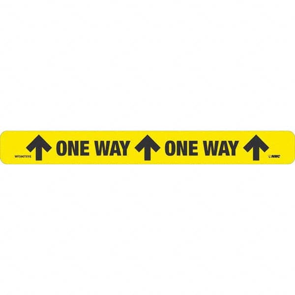 NMC - "One Way" Adhesive-Backed Floor Sign - Americas Industrial Supply