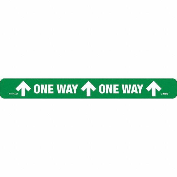 NMC - "One Way" Adhesive-Backed Floor Sign - Americas Industrial Supply