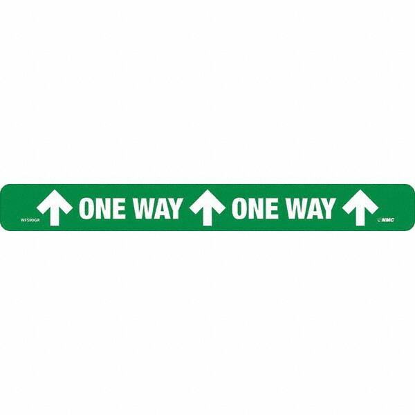 NMC - "One Way" Adhesive-Backed Floor Sign - Americas Industrial Supply