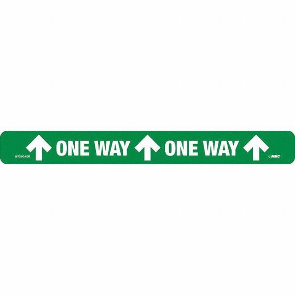 NMC - "One Way" Adhesive-Backed Floor Sign - Americas Industrial Supply