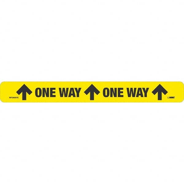 NMC - "One Way" Adhesive-Backed Floor Sign - Americas Industrial Supply