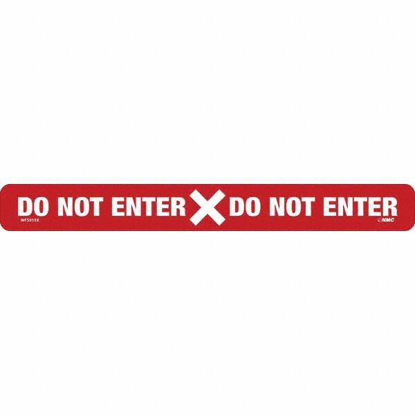 NMC - "Do Not Enter" Adhesive-Backed Floor Sign - Americas Industrial Supply