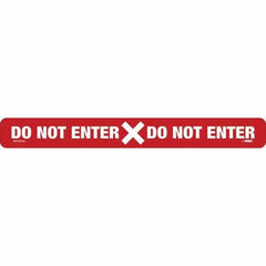 NMC - "Do Not Enter" Adhesive-Backed Floor Sign - Americas Industrial Supply