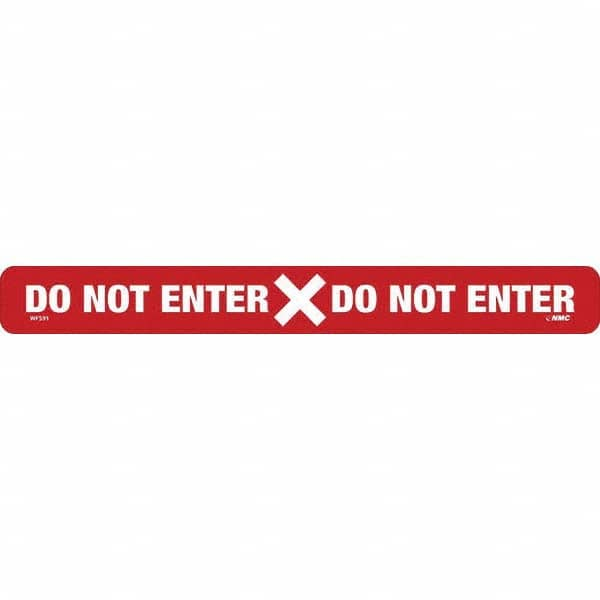 NMC - "Do Not Enter" Adhesive-Backed Floor Sign - Americas Industrial Supply