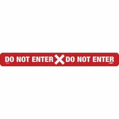 NMC - "Do Not Enter" Adhesive-Backed Floor Sign - Americas Industrial Supply