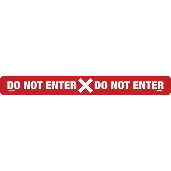 NMC - "Do Not Enter" Adhesive-Backed Floor Sign - Americas Industrial Supply