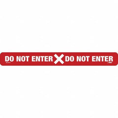 NMC - "Do Not Enter" Adhesive-Backed Floor Sign - Americas Industrial Supply