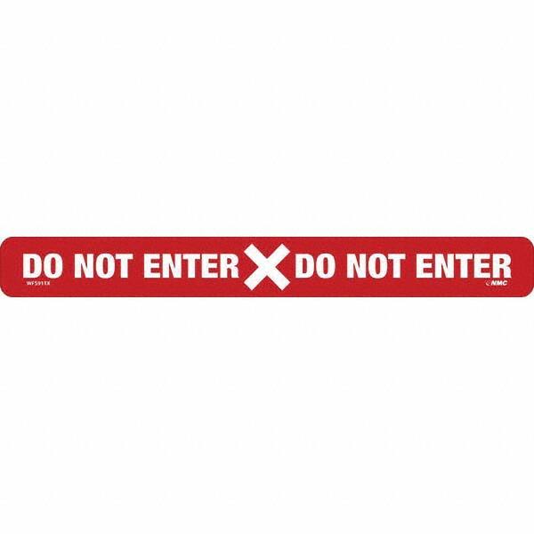 NMC - "Do Not Enter" Adhesive-Backed Floor Sign - Americas Industrial Supply