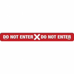 NMC - "Do Not Enter" Adhesive-Backed Floor Sign - Americas Industrial Supply