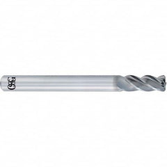 OSG - 1/2" Diam 4 Flute Solid Carbide 0.09" Corner Radius End Mill - Americas Industrial Supply
