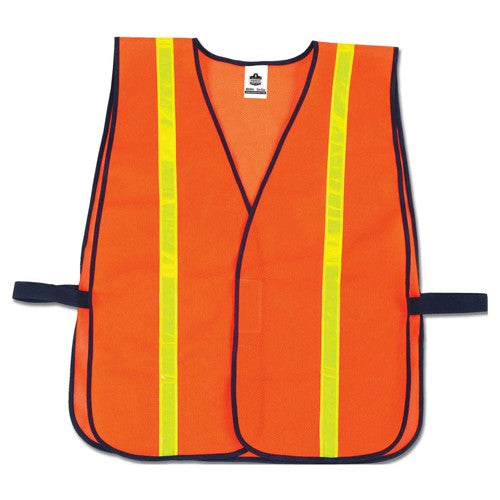 8040HL Orange Non-Cert Hi-Gloss Vest - Americas Industrial Supply