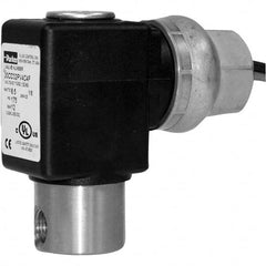 Parker - 24 VDC 1/8" NPT Port Stainless Steel Two-Way Direct Acting Solenoid Valve - Americas Industrial Supply