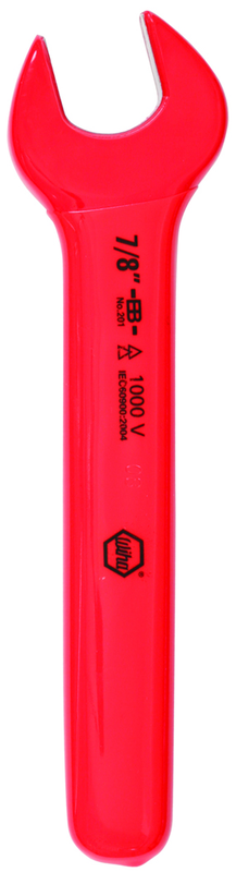 Insulated Open End Wrench 15/16" x 201mm OAL; angled 15° - Americas Industrial Supply