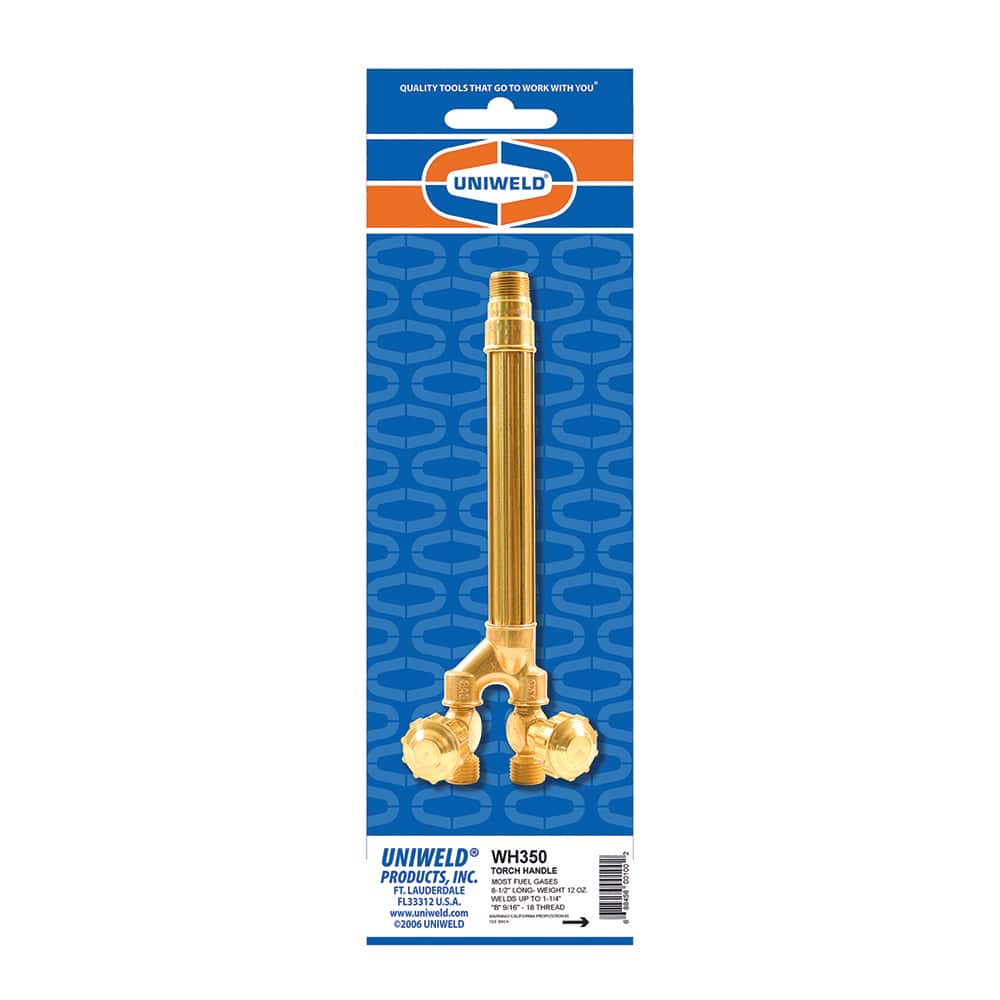 Made in USA - Oxygen/Acetylene Torches & Handles; Type: Welding Handle ; Length (Inch): 8-1/8 ; PSC Code: 3433 - Exact Industrial Supply