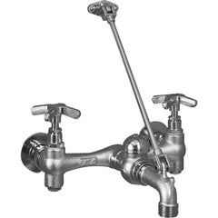 Fiat Products - Industrial & Laundry Faucets; Type: Service Sink Faucet ; Style: Transitional ; Design: Two Handle ; Handle Type: Cross ; Spout Type: Straight ; Mounting Centers: 8 (Inch) - Exact Industrial Supply