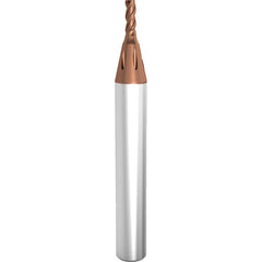 Guhring - Micro Diver 3/64" Diam 3-Flute Carbide 0.024mm Corner Chamfer End Mill - Exact Industrial Supply