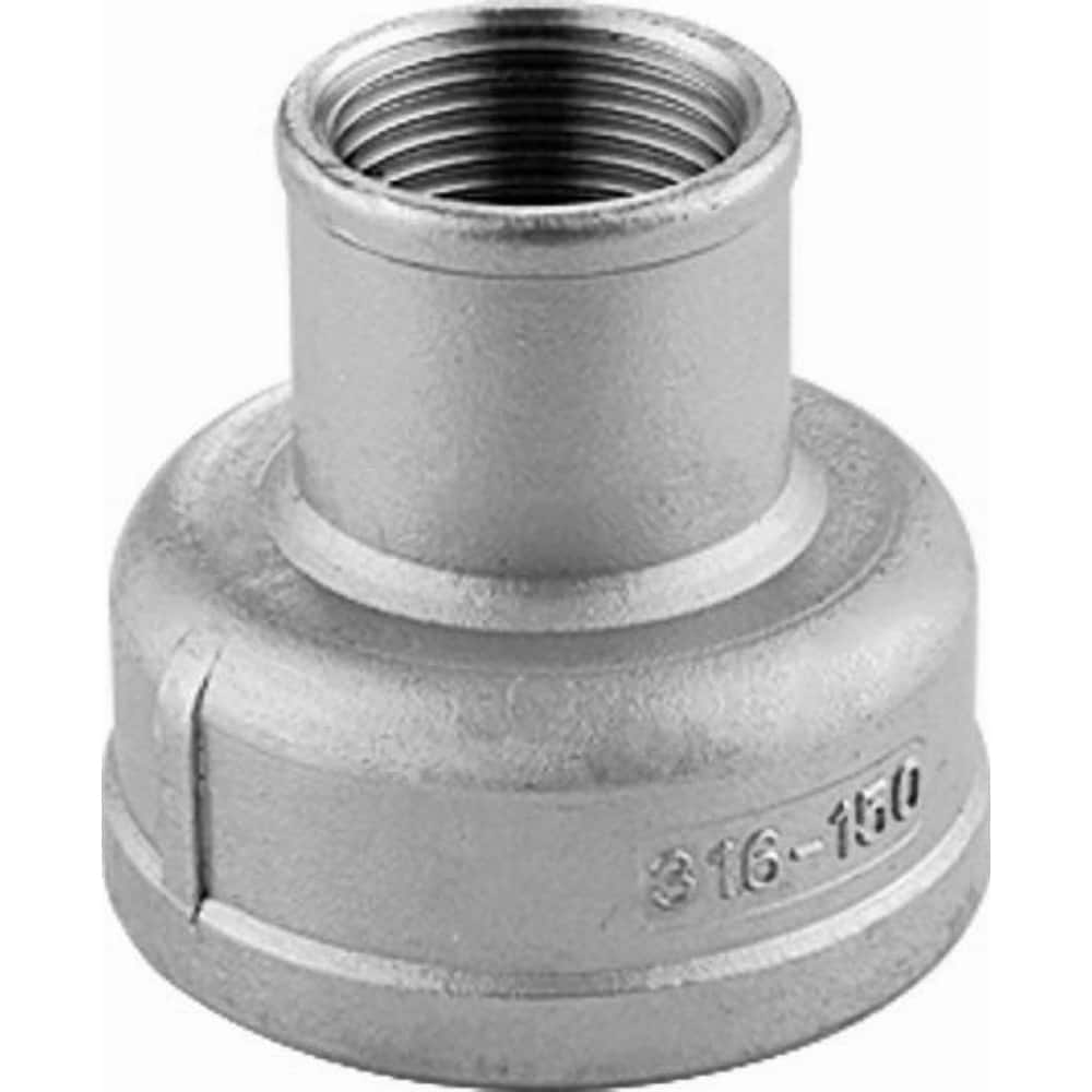 Guardian Worldwide - Stainless Steel Pipe Fittings; Type: Reducing Coupling ; Fitting Size: 1-1/4 x 1/4 ; End Connections: FNPT x FNPT ; Material Grade: 316 ; Pressure Rating (psi): 150 ; Length (Inch): 1.98 - Exact Industrial Supply
