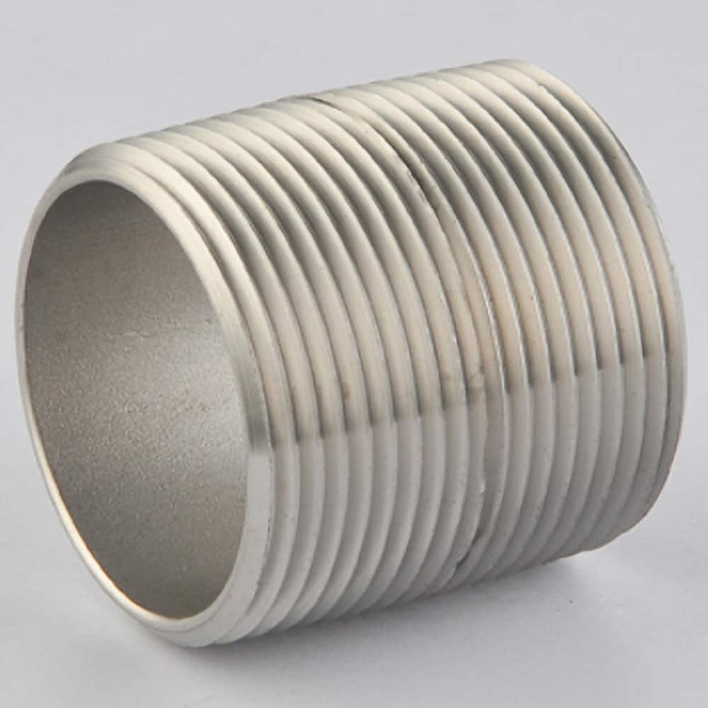 Guardian Worldwide - Stainless Steel Pipe Nipples & Pipe; Style: Threaded ; Pipe Size: 2-1/2 (Inch); Length (Inch): 2-1/2 ; Material Grade: 304/304L ; Schedule: 40 - Exact Industrial Supply