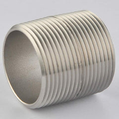 Guardian Worldwide - Stainless Steel Pipe Nipples & Pipe; Style: Threaded ; Pipe Size: 2-1/2 (Inch); Length (Inch): 2-1/2 ; Material Grade: 304/304L ; Schedule: 40 - Exact Industrial Supply