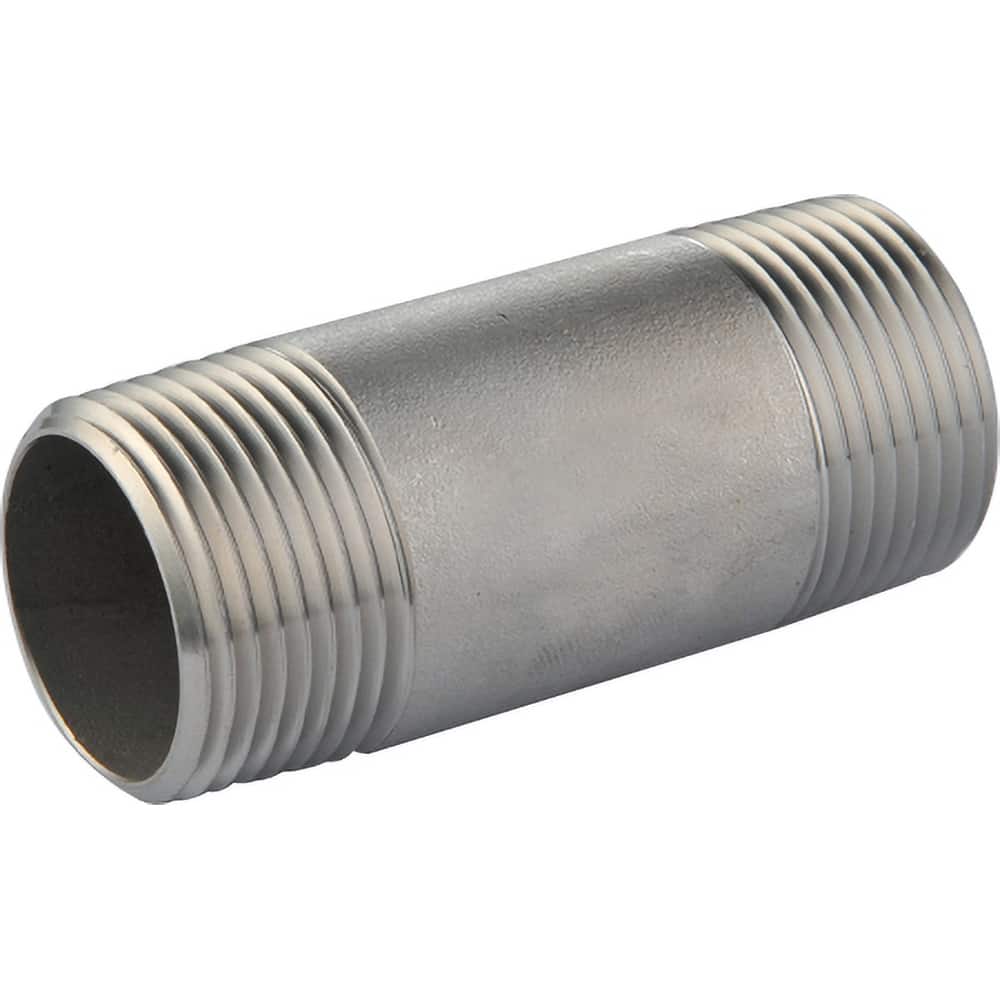 Guardian Worldwide - Stainless Steel Pipe Nipples & Pipe; Style: Threaded ; Pipe Size: 2 (Inch); Length (Inch): 2-1/2 ; Material Grade: 304/304L ; Schedule: 40 - Exact Industrial Supply