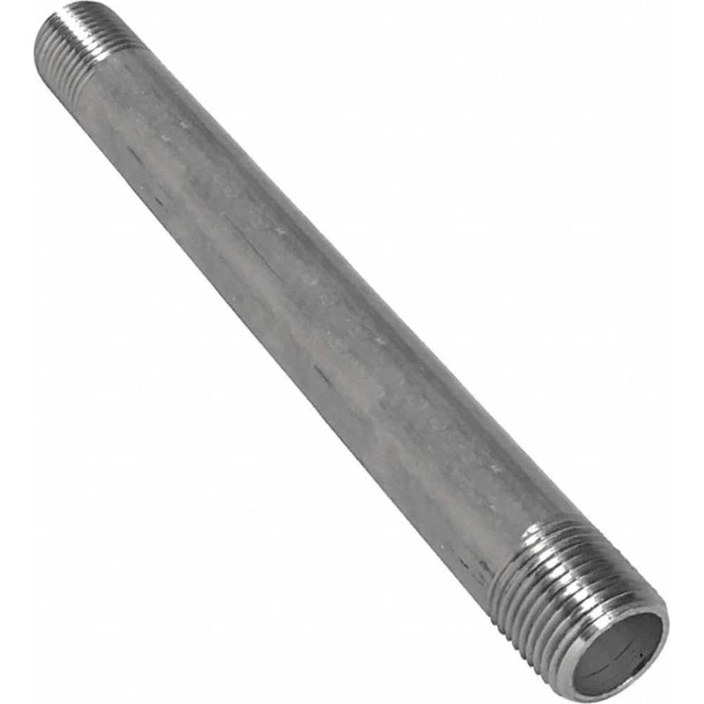 Guardian Worldwide - Stainless Steel Pipe Nipples & Pipe; Style: Threaded ; Pipe Size: 1/2 (Inch); Length (Inch): 10 ; Material Grade: 316/316L ; Schedule: 80 - Exact Industrial Supply